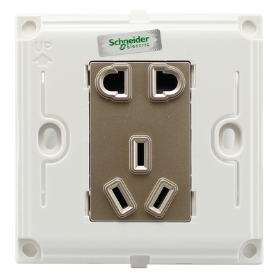 施耐德暢意系列單聯電話電腦插座 簡約設計，可靠連接